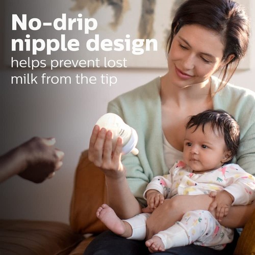 Philips CANADA Natural Baby Bottle W/Natural Response Nipple, Clear, 4oz, 3 pack - Bild 10 von 24