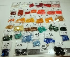 Vtg Moonglow Thermoset Plastic Fancy SHAPE FlatBack cab Jewelry Repair Craft 110