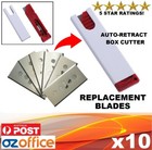 10 x REPLACEMENT BLADES Razor Mini Pocket Box Cutter Retractable Utility Knife