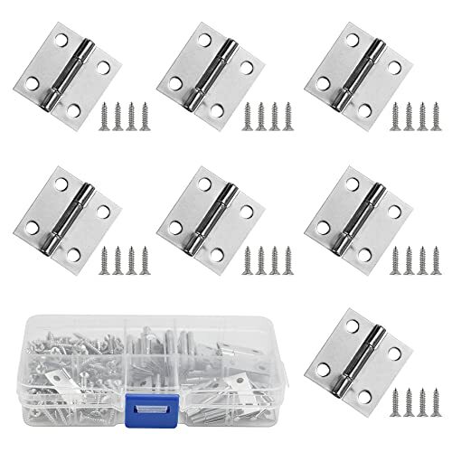 OTTYMO 30 Pz Mini Cerniere per Cofanetti Cerniere Piccole per Scatole 24 (D8K)