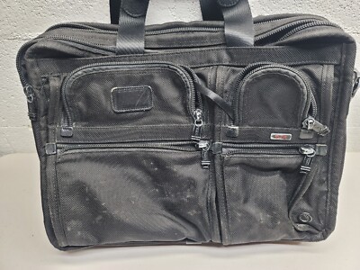 TUMI Alpha Large Expandable 26160DH Men's Briefcase Black