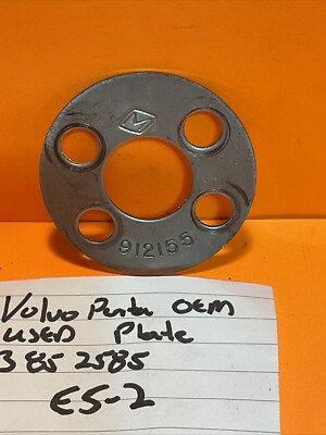 Genuine Oem Used Volvo Penta Marine 3852585 Plate E5-2