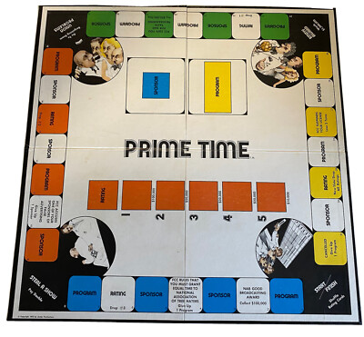 Prime Time Vintage Boardgame 1973 Antler Productions *BOARD ONLY, NO PIECES*