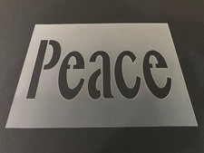 Peace Sign 7 Stencil 10mm or 7mm Thick, Peace, Love, Hippie, Airbrushing