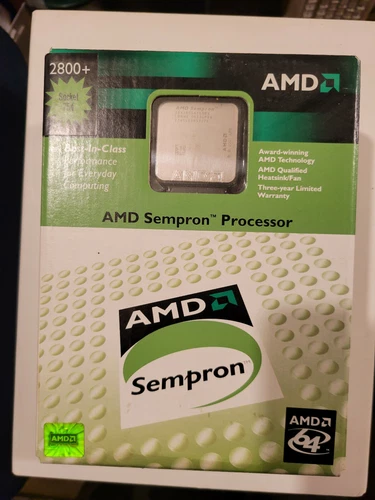 AMD Sempron 2800+ 1600MHz 256KB Cache Socket 754 64Bit CPU SDA2800AI03BX