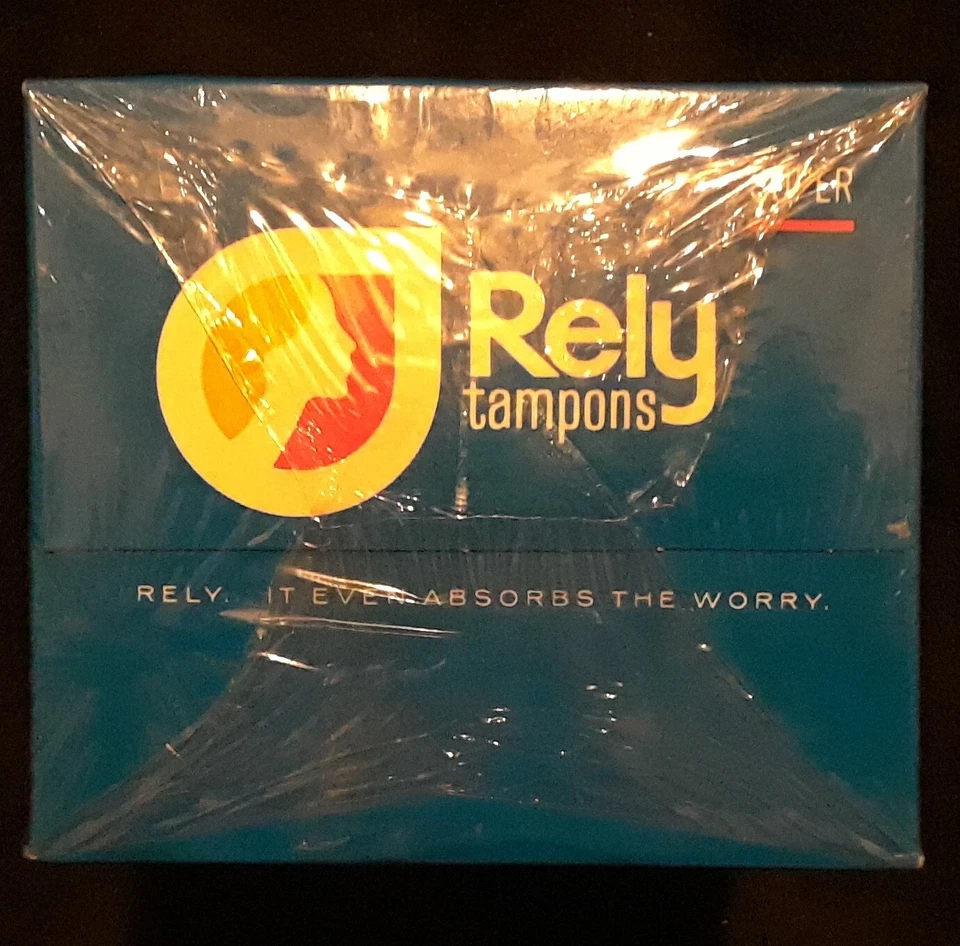 1970's RELY SUPER Tampons Box Of 30 Sealed - Very Rare Vintage Feminine Hygiene! - Image 4 of 4