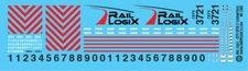 N Scale - Rail Logix CEFX Locomotive GP38-3s Decal
