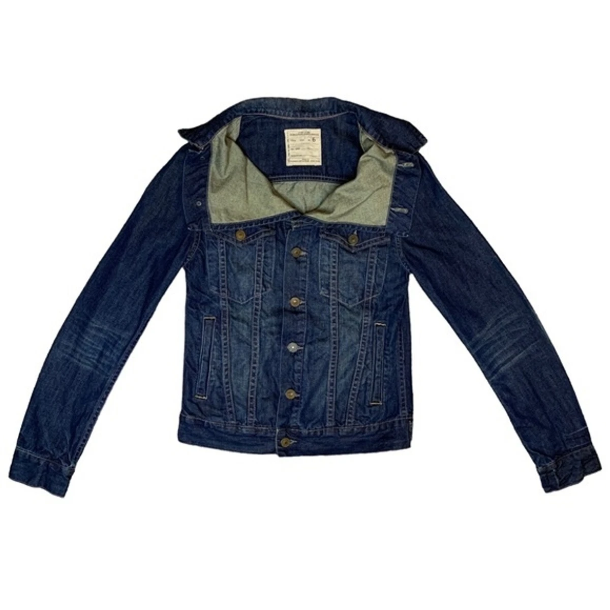All saints hot sale denim jacket womens