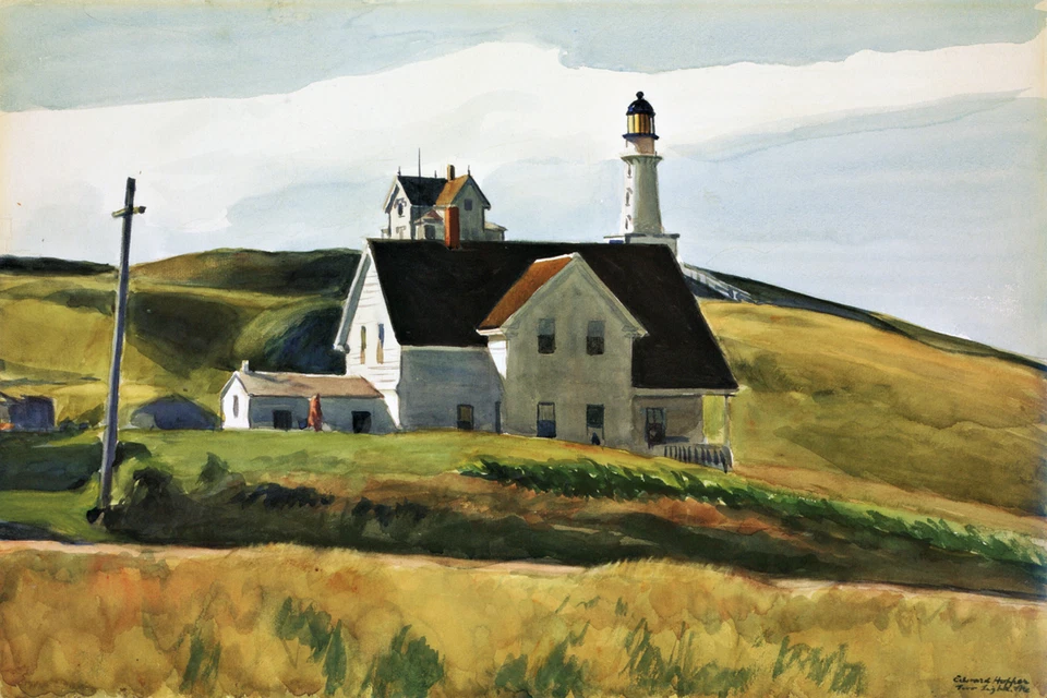 "Hill and Houses-Edward Hopper" Canvas or Print Wall Art - Image 2 of 3