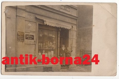 Postcard Eichwald Dubí House No. 265 Tinsmith Josef Kirschner shop shop P238