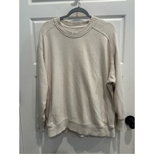 Aerie Women  s Oversized Pullover Sweatshirt-Cream-XS