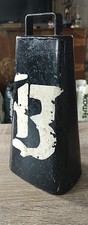Latin percussion cowbell instrument. monogram hand-painted, stencil B