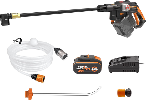 Worx WG633E Hydroshot Akku Hochdruckreiniger 20V 56Bar 4Ah Akku Set – Neu & Ovp-image