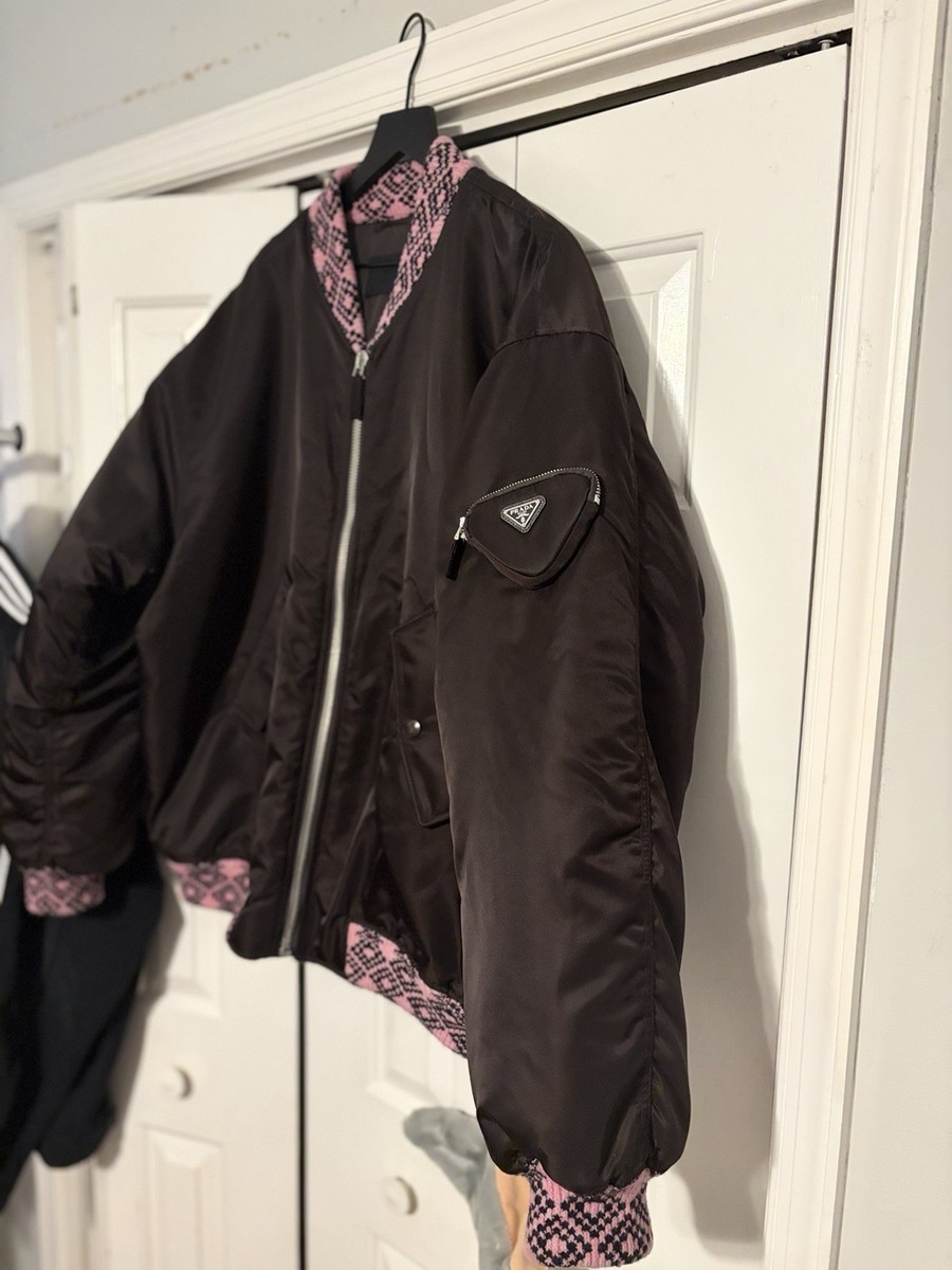 FW21 Prada by Raf Simons Renylon Wool Bomber Jacket Size S Rick