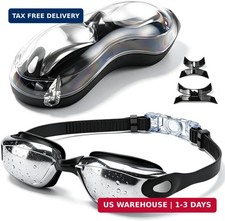 Swim Goggles for Adult, Anti-Fog Leak-Proof Swimming Goggles, UV Protection Wide