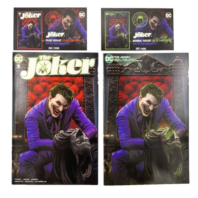 The Joker #1 NM Raf Grassetti Variant Set Minimal /Trade 2019 Numbered CoA