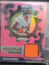 2025 Panini Prizm Football- Jahdae Barron Rookie Gear Relic- Pink Mega Exclusive