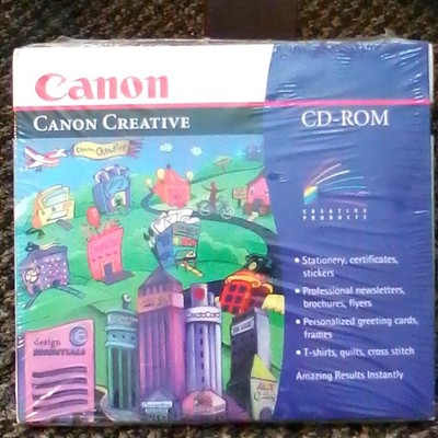 Vintage 1996 Canon Creative CD-ROM Windows Stationery Graphics Software