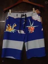 Vans Boys board Beach Swim Shorts 18" outseam PURPLE Hawaiian Size 12 New