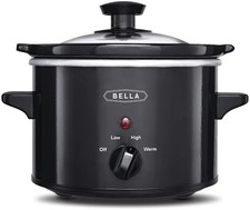 Bella 1.5 QT Slow Cooker, Black