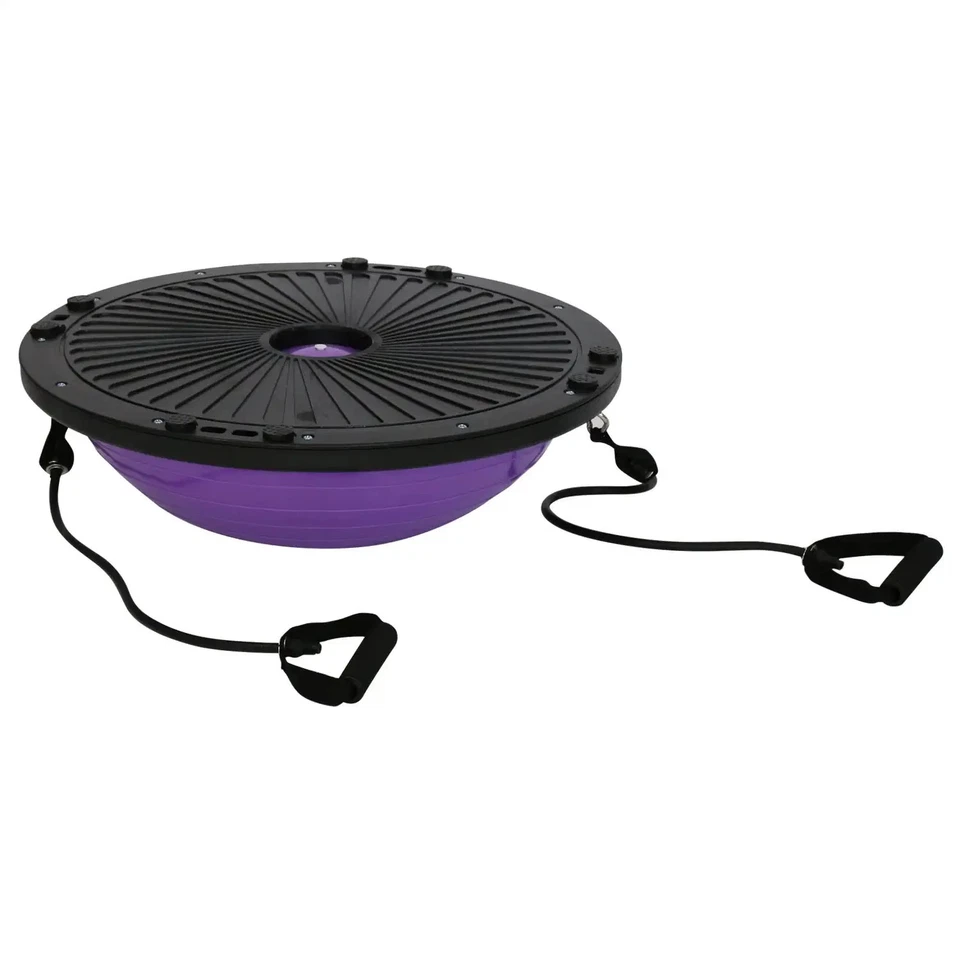 Balance Ball Trainer-Half Ball for Yoga with Resistance Band and Foot Pump - NEW - Image 4 of 4