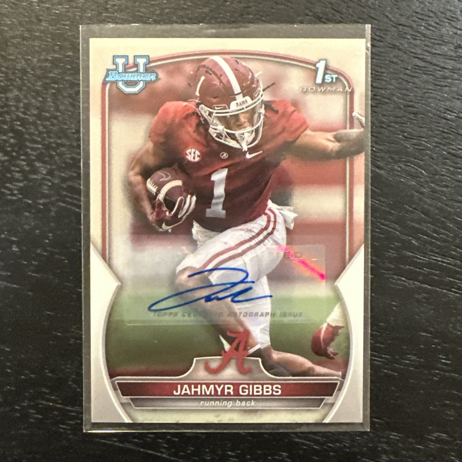 JAHMYR GIBBS 2022 Bowman Chrome University U Topps Auto 🔥