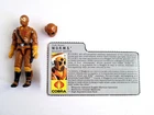 1987 Worms Maggot Driver Hasbro GIJoe No Antenna With File Card