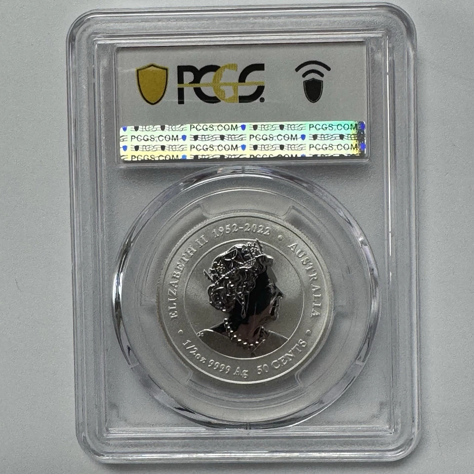 2024 P125 50C Australia Year Dragon 1/2oz Ag Orange - Imagem 2 de 4