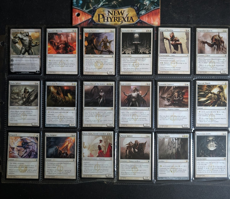 Magic The Gathering New Phyrexia Complete Set 1 - 175 includes set tokens 1 - 4
