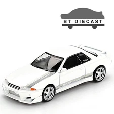 MINI GT NISSAN SKYLINE GT-R R32 VEILSIDE COMBAT C-I 1/64 WHITE MGT01066