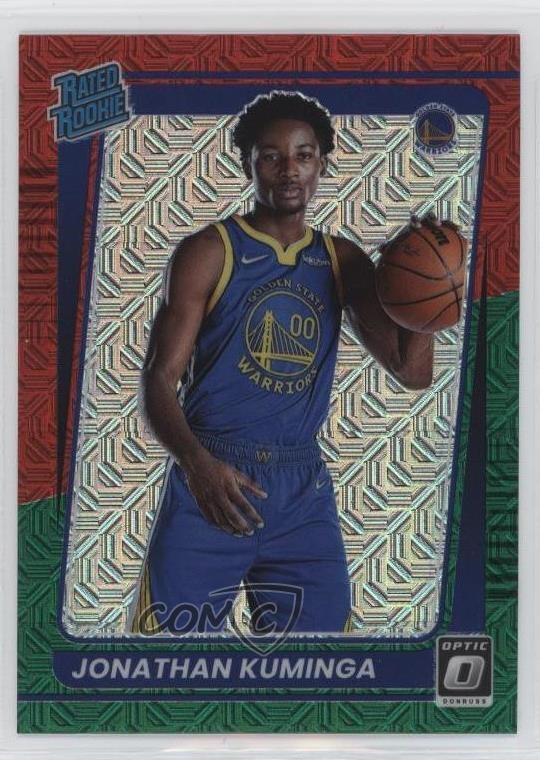2021 Donruss Optic Choice Red & Green Prizm Jonathan Kuminga #190 Rookie RC 12tf