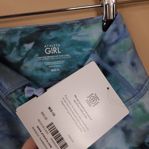 Athleta Girl High Rise Chit Chat Capri in Solarize Cottage Blue Size M - Picture 6 of 8