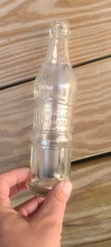 Vintage soda pop bottle BOONVILLE BEVERAGE Boon-Bev embossed art deco Missouri
