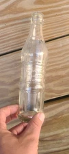 Vintage soda pop bottle BOONVILLE BEVERAGE Boon-Bev embossed art deco Missouri