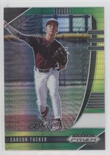 2020 Panini Prizm Draft Picks Green & Yellow Hyper Carson Tucker #PDP23 11th