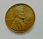 US 1 CENT LINCOLN 1948 P (NO MARK)  WHEAT PENNY COIN