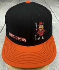 VGC! Stall & Dean New Haven Black Crows Fitted Cap 7 3/8