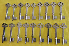 Lot of 18 Vintage Skeleton Blank Keys Various Shapes and Sizes