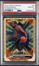 2023 TOPPS CHROME SUPERFRACTOR 1/1 #50 KEVIN DURANT 1/1 PSA 10