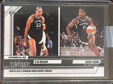 2025 Panini Instant WNBA #314 A'ja Wilson Jackie Young Las Vegas Aces