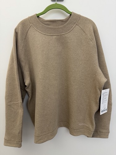 NWT Size Medium Lululemon Loungeful Relaxed Crewneck HNMG Heathered Nutmeg