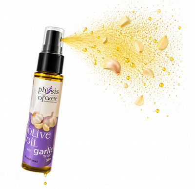 PHYSIS OF CRETE KNOBLAUCH-OLIVENÖLSPRAY 50ML EXTRA VIRGIN GESCHMACK