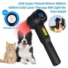 25W Cold Laser Therapy Pain Relief Red Light Physiotherapy for Human and Pets