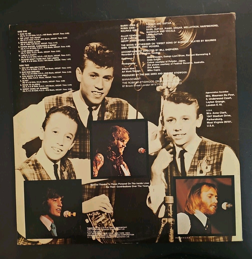 Bee Gees - To Whom It May Concern Vinyl LP VG++ Atco SD 7012 0598
