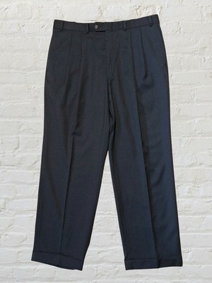 'Lauren' Ralph Lauren ''Total Comfort'' black pleated dress pants, 36''W x 30''L