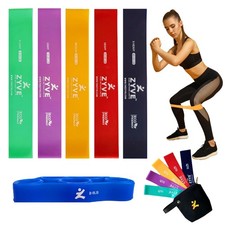 Resistance Bands Set for Women  Men  12" Heavy Duty Natural Rubber Exercise ...
