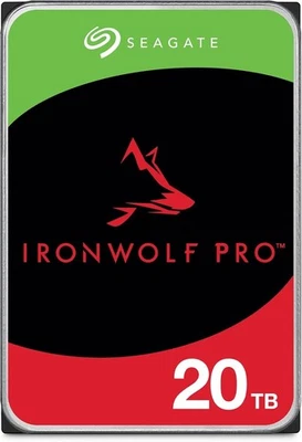 Seagate IronWolf Pro, 20 TB, Enterprise NAS Internal HDD –CMR 3.5 Inch, SATA 6 G