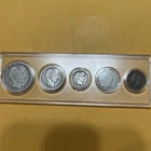 1909 Barber 90% Silver Year Set 50c-25c-10c-Liberty 5c & Last Year Indian Head