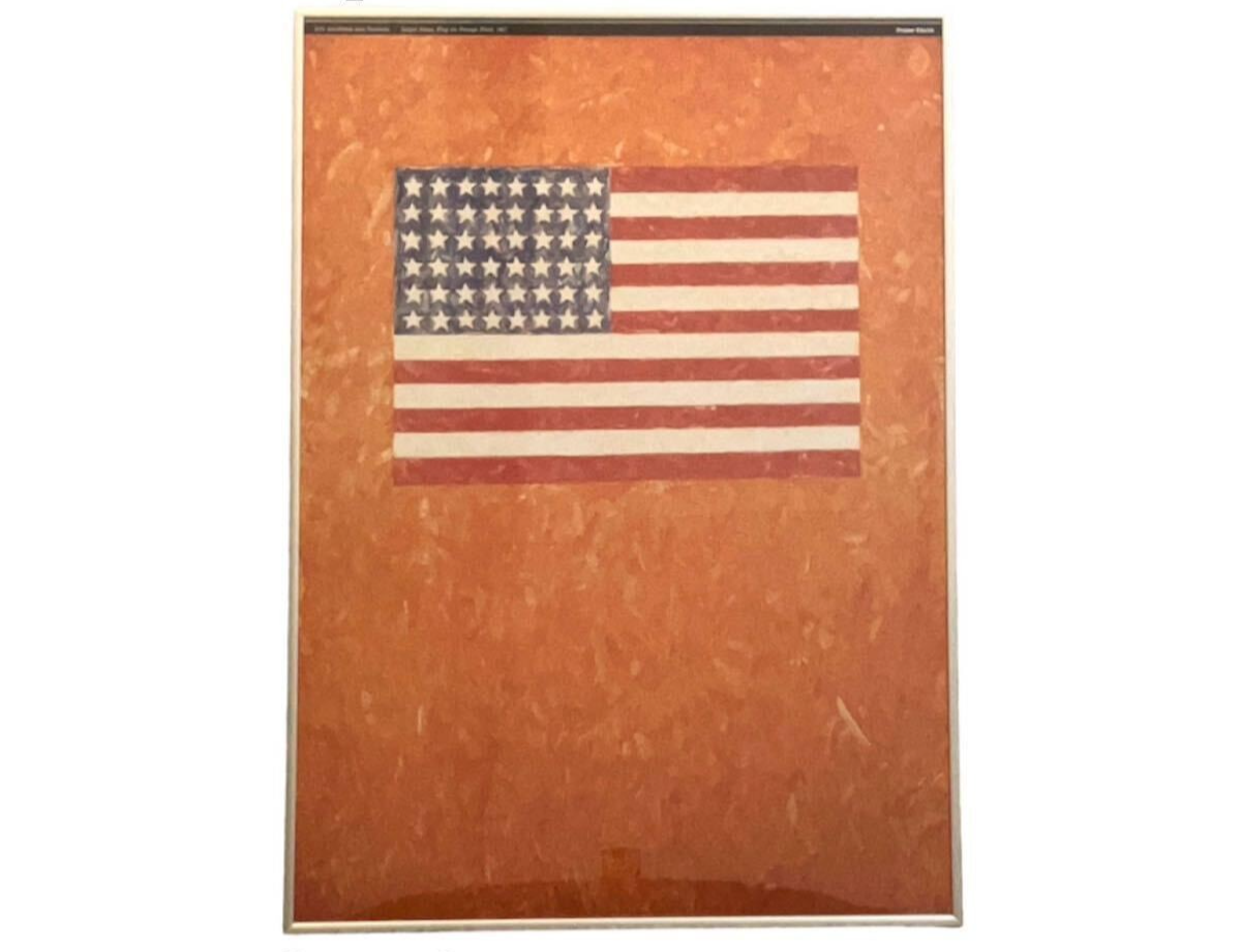 Jasper Jones Vintage Poster Flag on Orange Field | eBay