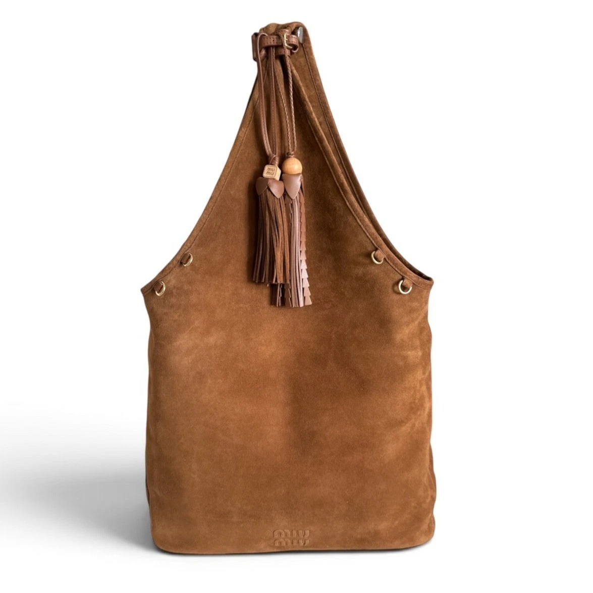 Brown Miu Miu Suede Exterior Bags & Handbags for Women for sale | eBay